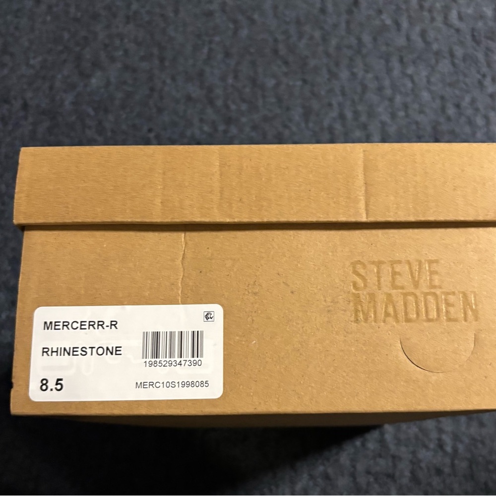 Steve Madden Silver Platform Sandals with Chunky Heel - Picture 7 of 7